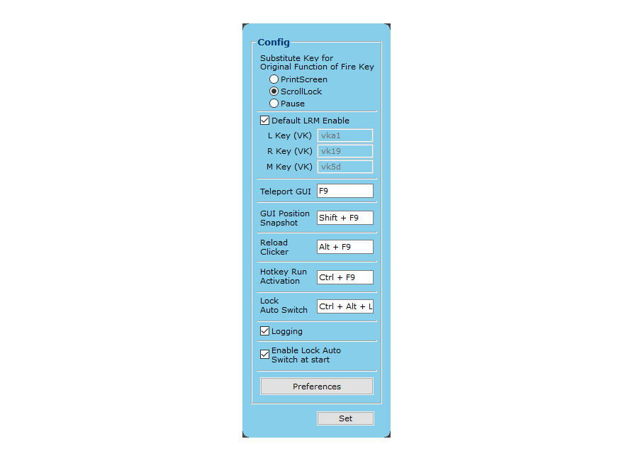 Configuration Panel